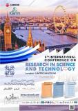 پنجمین کنفرانس بین المللی پژوهش در علوم و تکنولوژی ، لندن - آبان 95